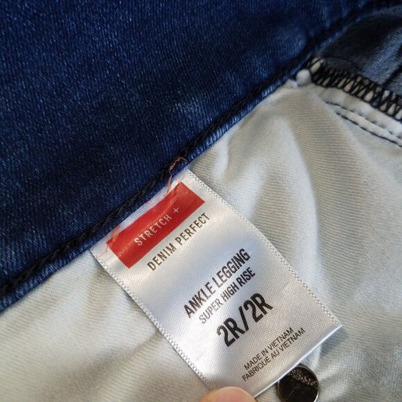 3 Express Gap 1969 Skinny Jeans Jeggings 26" Waist SIZE 00-2  Stretch Jeans Lot - Picture 16 of 16